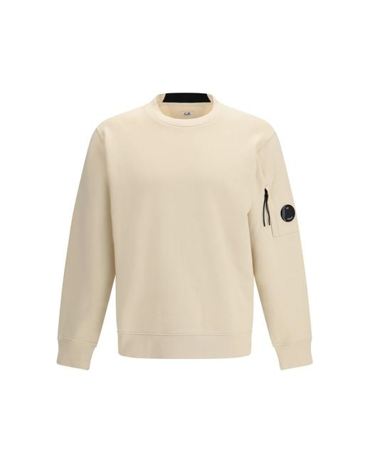 Men's White Crewneck Sweatshirt