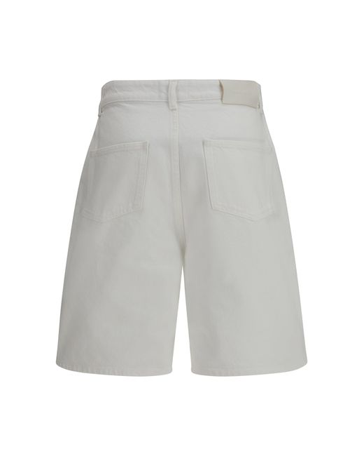 Loulou de Saison Gray Denim Shorts Isu Lds