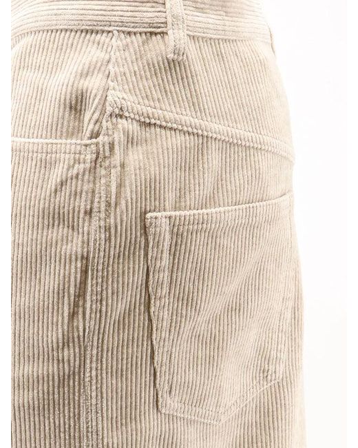 Isabel Marant White Marant Etoile Odalie Corduroy Skirt