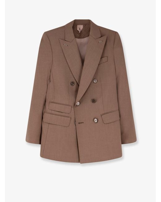 Max Mara Brown Virgin Wool Cupola Blazer