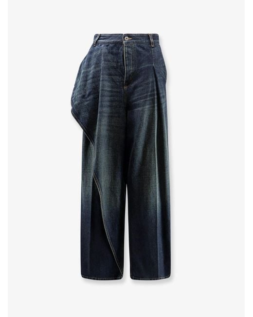 Dior Blue Dior Draped Flared Jeans