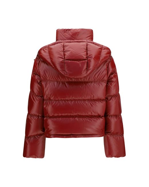 Moncler Red Niveole Short Nylon Down Jacket