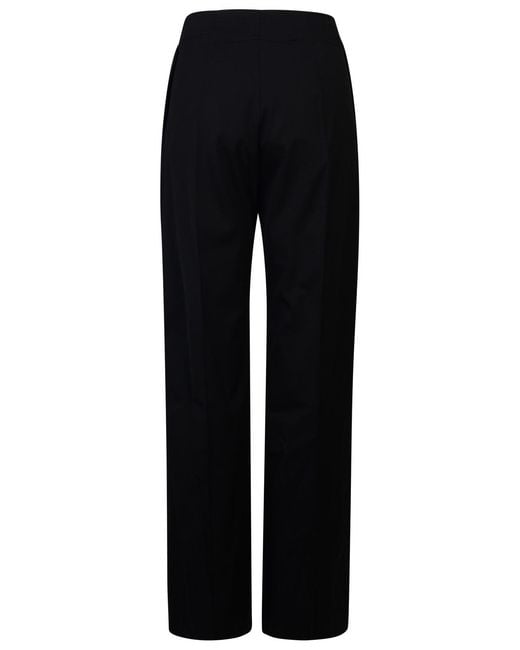 Patou Black Virgin Wool Pants