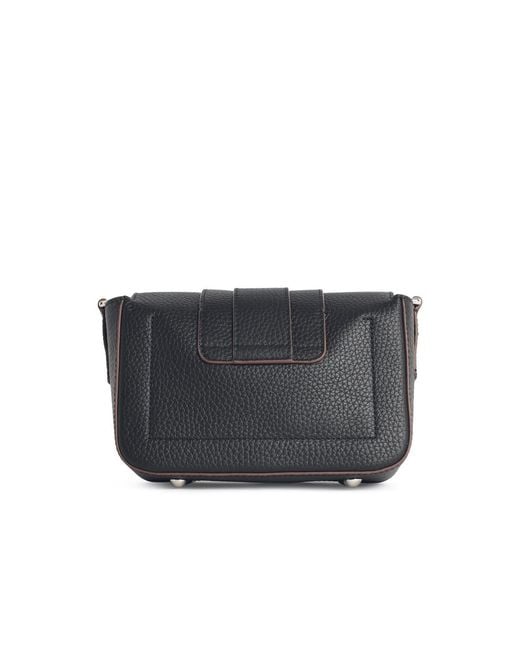 Hogan Black Flap Trend Leather Shoulder Bag