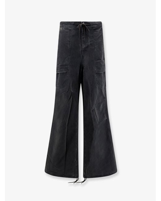 Entire studios Black Barren Cargo Cotton Trousers