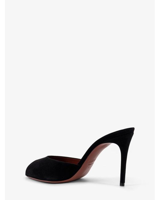 Paris Texas Black Vera Suede Sandals