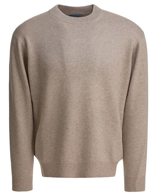 Prada Brown Re-Cashmere Crewneck Sweater for men