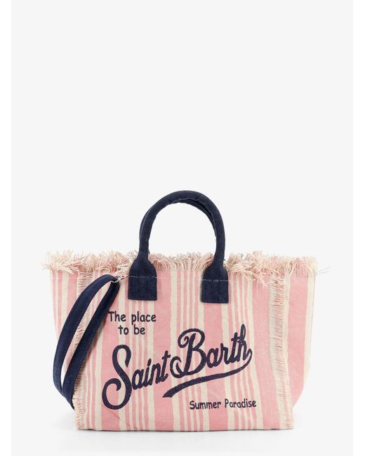 Mc2 Saint Barth Pink Colette Canvas Crossbody Bag