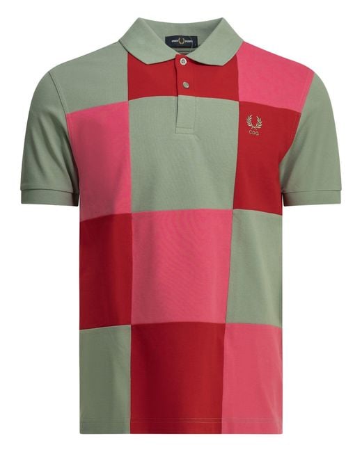 Comme des Garçons X Fred Perry Button-Down Polo Shirt for men