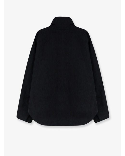 Totême Black Summer Cotton Blend Jacket