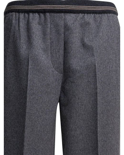 Miu Miu Gray Velour Trousers