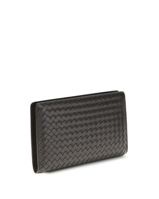 Bottega Veneta Gray Agenda Clutch
