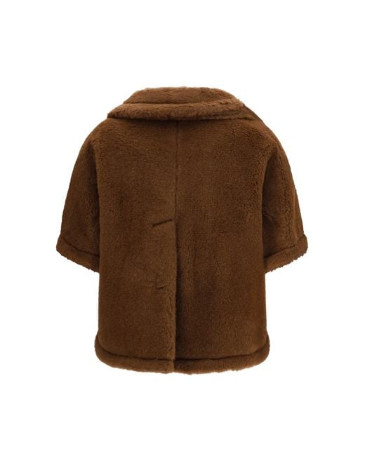 Max Mara Brown Corvino4 Cape Jacket