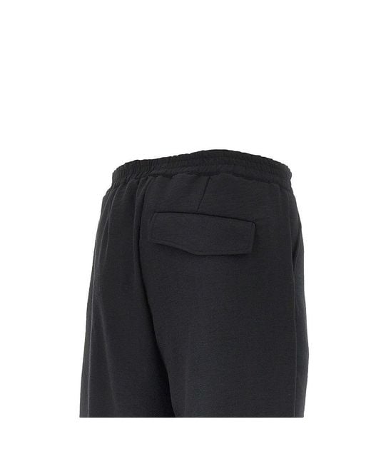 MARSĒM Black Canvas Pants With Elasticated Waist for men