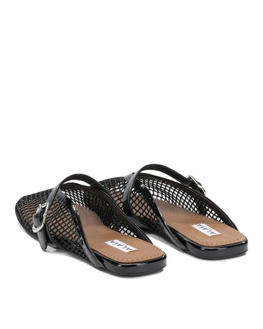 Alaïa Black Alaïa Mesh Mules