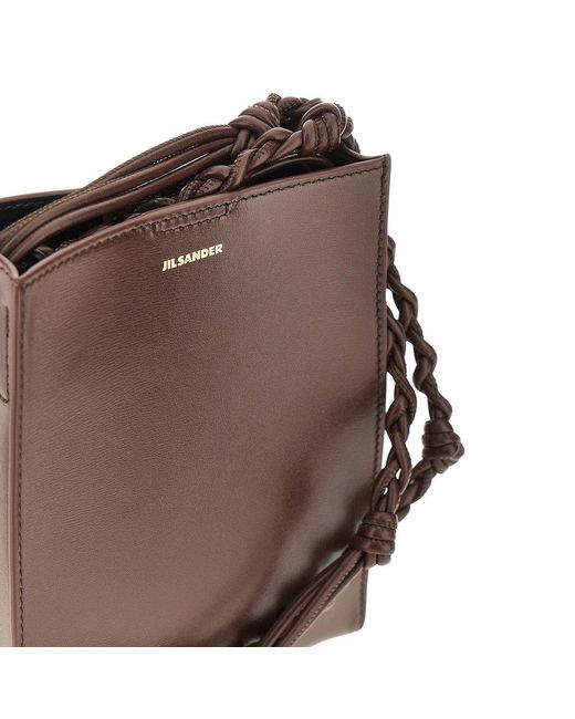Jil Sander Brown Small Tangle Bag