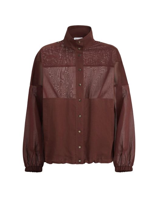 Brunello Cucinelli Brown Light Cotton Jacket