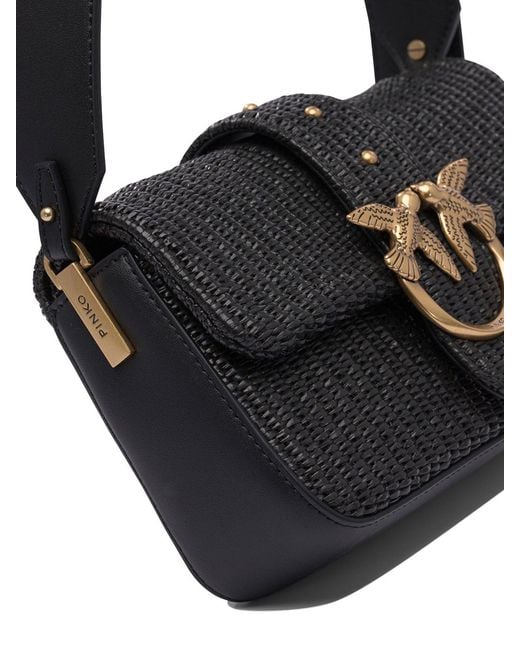 Pinko Black 'Mini Love Bag Slouchy' Shoulder Bag