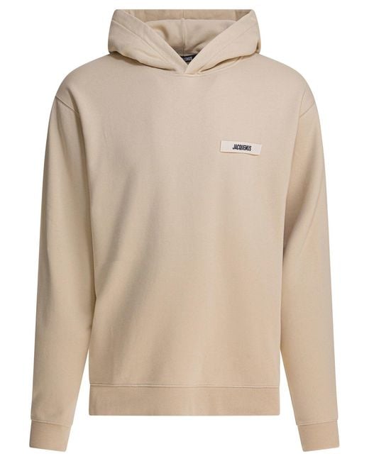 Jacquemus Natural "Gros Grain" Hoodie for men