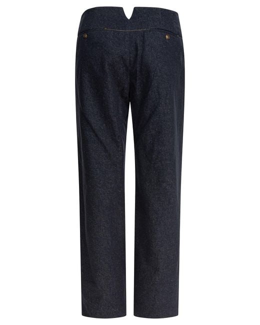 Ines De La Fressange Paris Blue Trousers