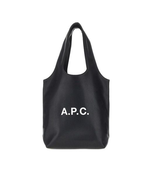 A.P.C. Black Ninon Small Tote Bag