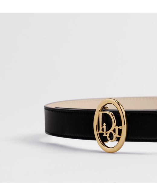 Dior Black Oblique Reversible Belt