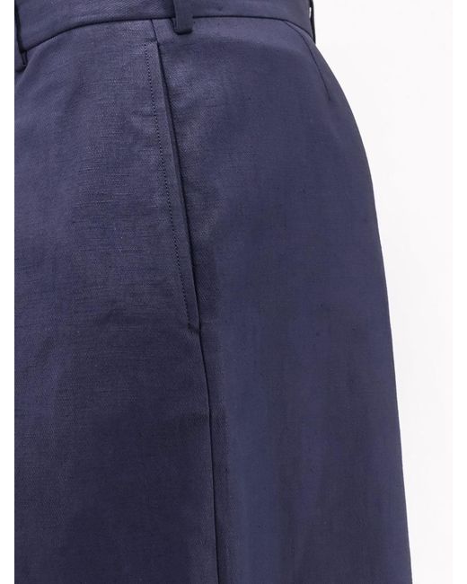 Loewe Blue Paula's Ibiza Linen And Cotton Bermuda Shorts for men