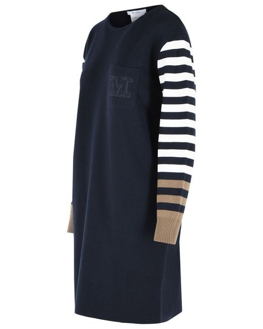 Max Mara Blue Cotro 'Velo' Dress