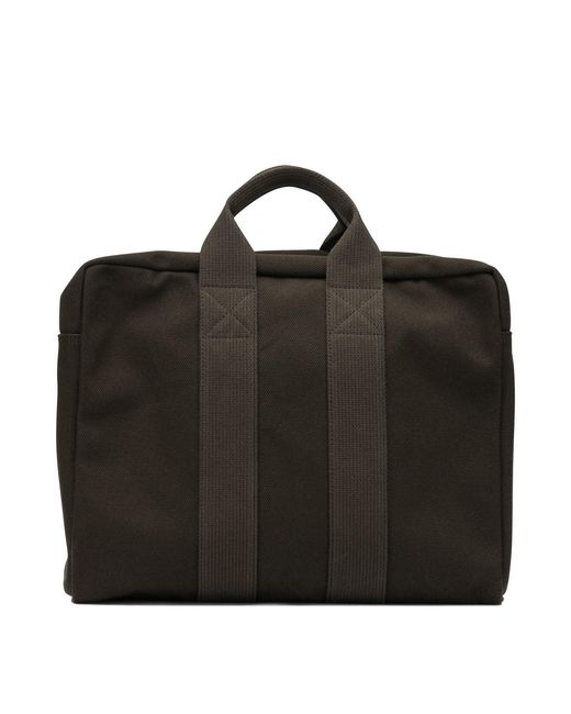 Visvim Black Canvas Plura Handbags Brown for men