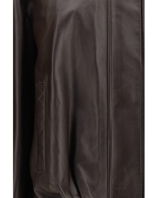 Arma Brown Melis Leather Jacket Coffee Bean