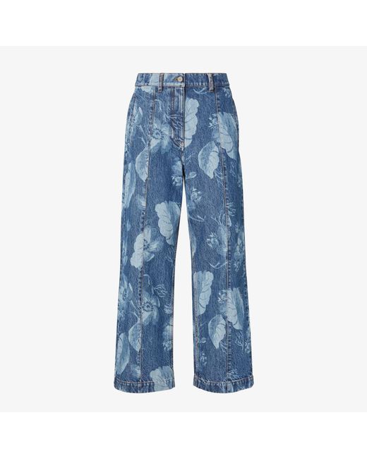 Fendi Blue Denim Pants
