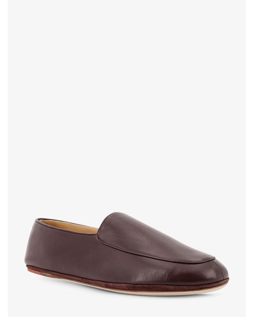 Loro Piana Brown Anton Walk Leather Loafers