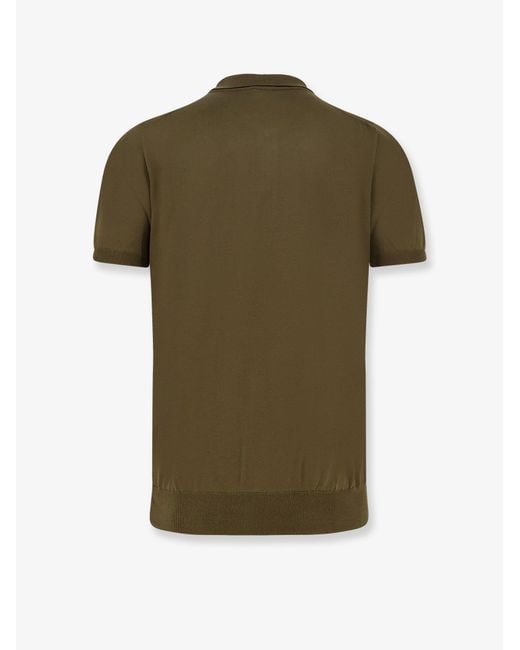 Kiton Green T-Shirts And Polos Cotone for men