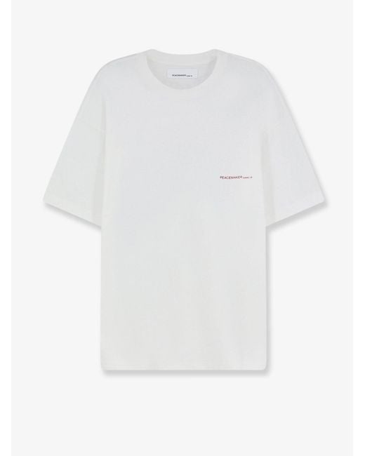 Oamc Peacemaker White T-Shirt Keys Print for men