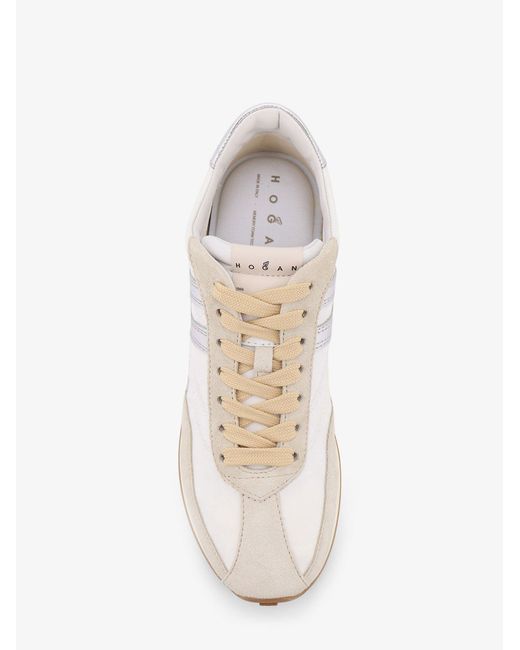 Hogan White Sneakers Nylon/Suede