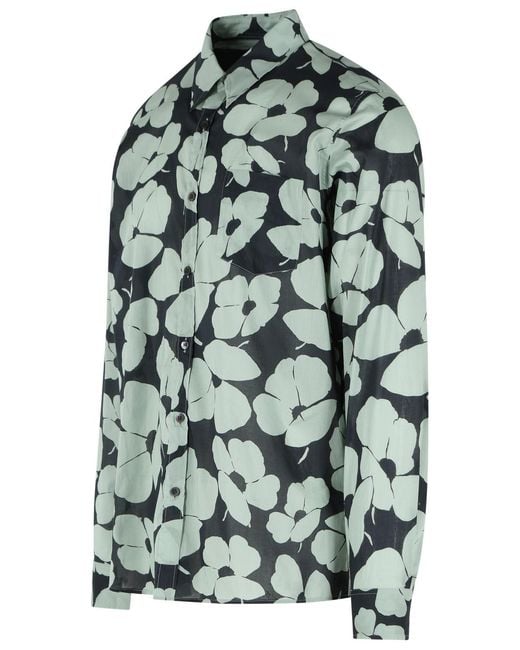 Dries Van Noten Green 'Corbino' Cotton Shirt for men