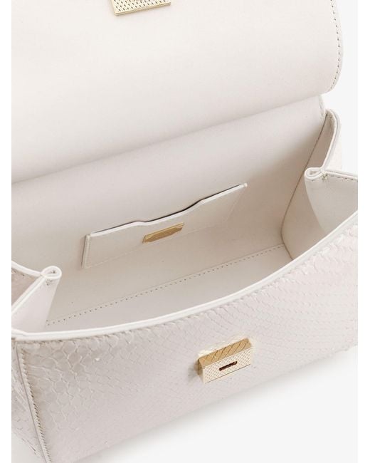 Dolce & Gabbana Natural Dolce & Gabbana Sicily Python Handbag