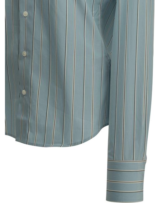 AMI Blue Casual Shirt With Logo