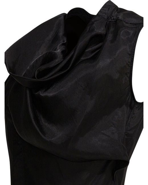 Rick Owens Black Sleeveless Blouse