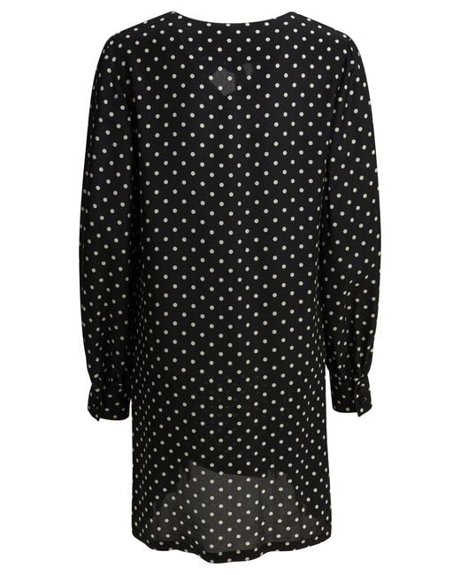 Valentino Short Flared Dress Dresses Black