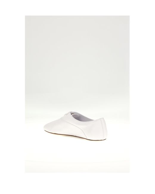 Céline White Lace-Up Shoe 05