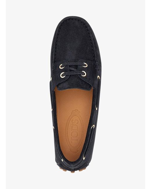 Tod's Black Gommino Barca Lace Up Loafers