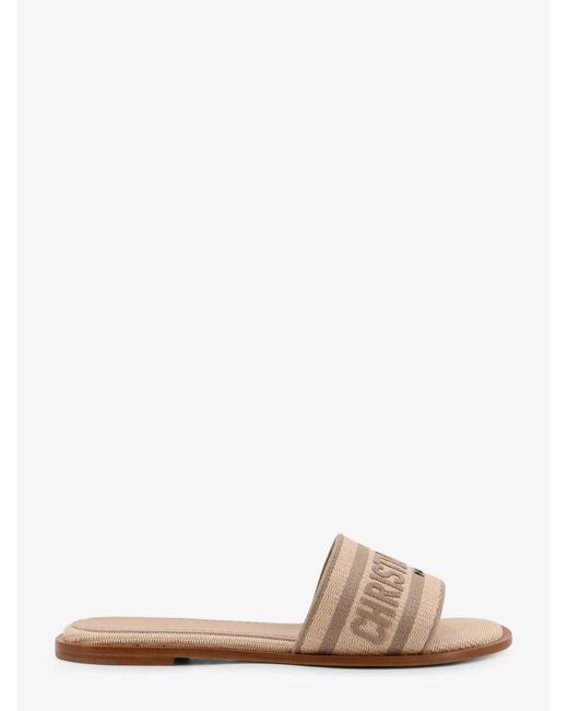 Dior Natural Dway Iviera Flat Sandals