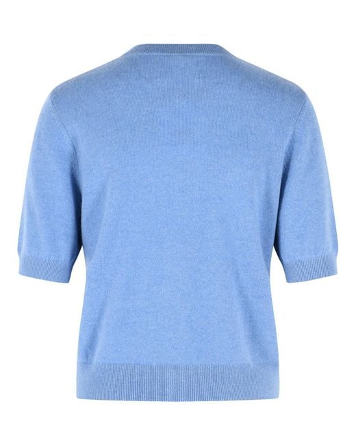 Lisa Yang Blue 'Marene' Light Cashmere Cardigan