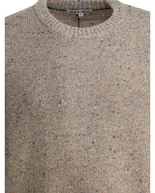 Alex Mill Brown "Donegal" Wool Sweater for men