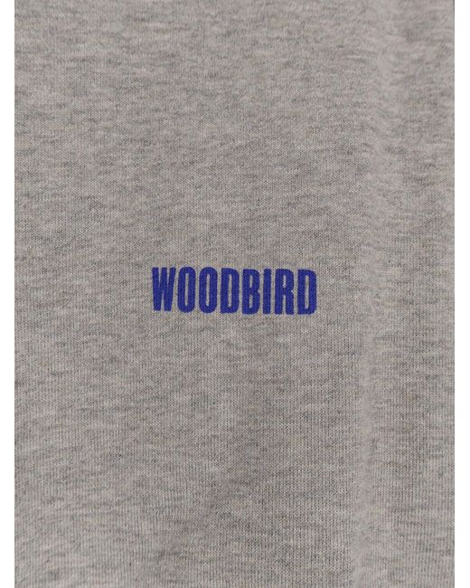 Woodbird Gray Wbcane Lion Cotton T-Shirt for men