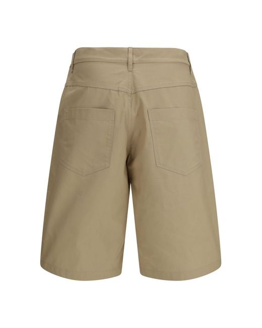 Moschino White Long Bermuda Shorts for men