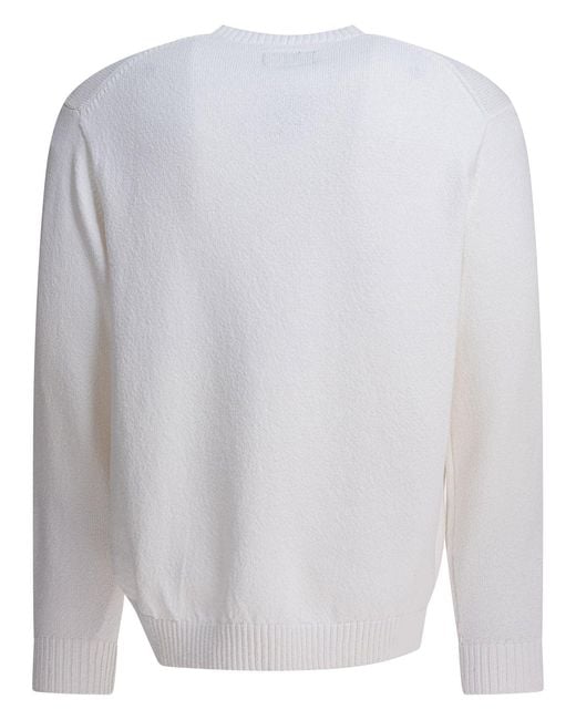 Beams Plus White Lily Yarn Knitwear for men