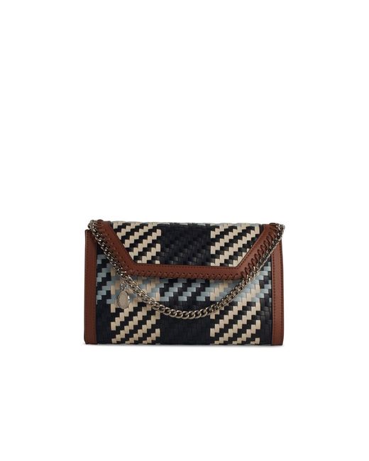 Stella McCartney Black 'Mini Falabella' Eco Alter Mat Crossbody Bag