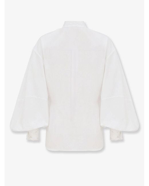 Zimmermann White Luna Applique Shirt